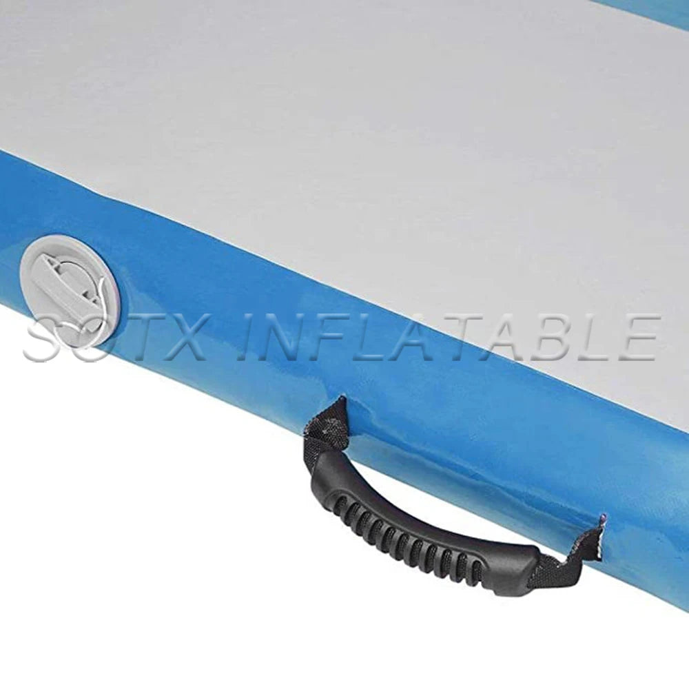 For Outdoor Sports 4x2m Multi-Function PVC Inflatable Gymnastics Tumbling Mat Outdoor Yoga Floor Air Tracks Water Gym Mat