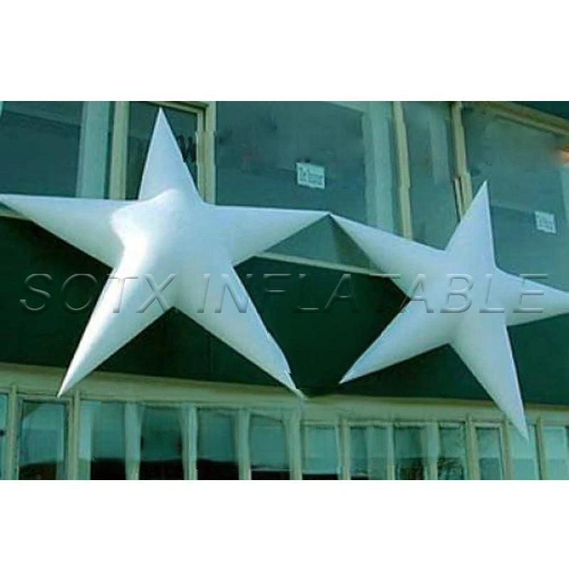 Sparks Music Show Giant Beautiful Five-pointed Inflatable Star Pentagram 2m Diameter with Fan For Jordin
