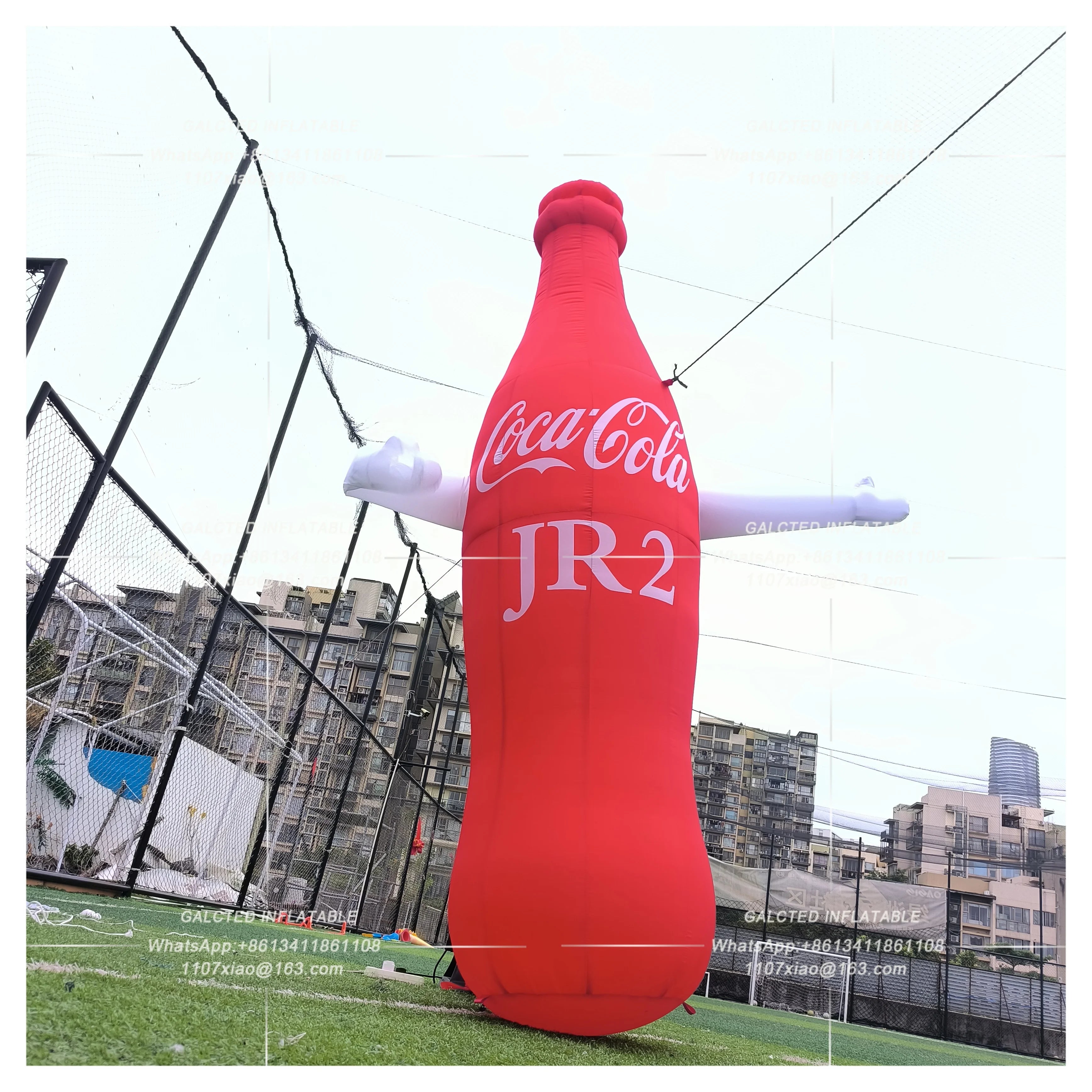 Inflatable Giant Cola Bottle With Blower Giant Outdoor Advertising Event Display For Promotion And Decoration