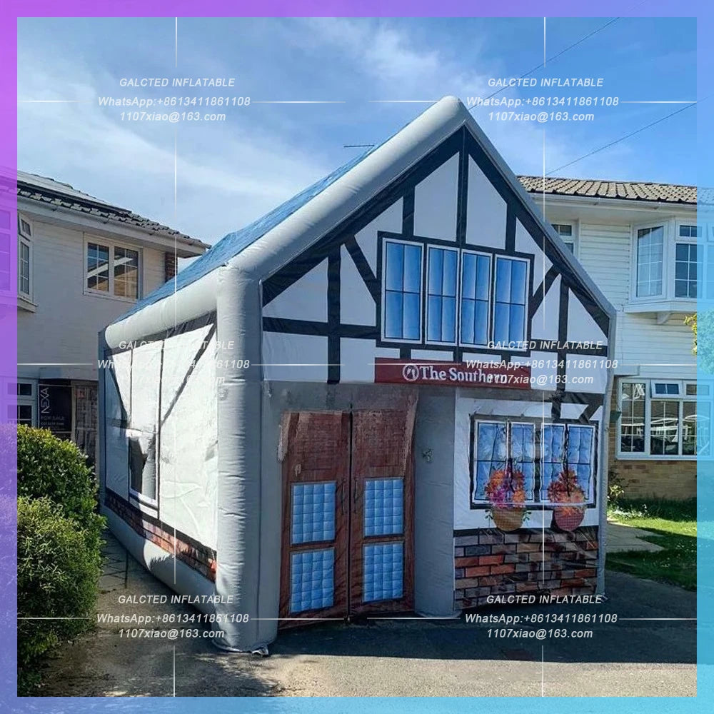 Inflatable Bar Pub,Inflatable Pub Tent Mordern 6x4m outdoor party  inflatable Nightclub house for garden use good for 40people