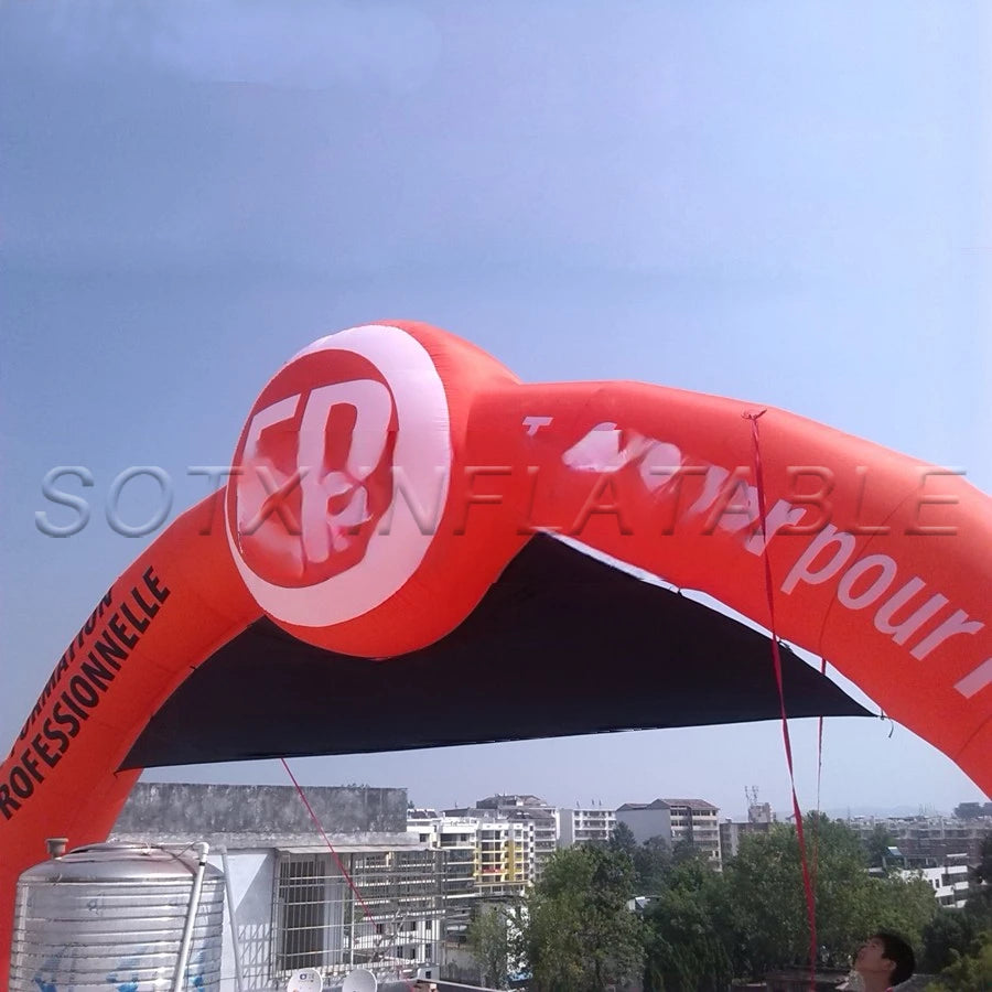 Removable Banners on Sale 10x5.4m Printing 3d Billboard Arches Inflatable Start Finish Line Arch Door with