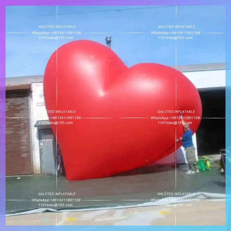 valentine decoration item large Custom made wedding  inflatable red heart sale