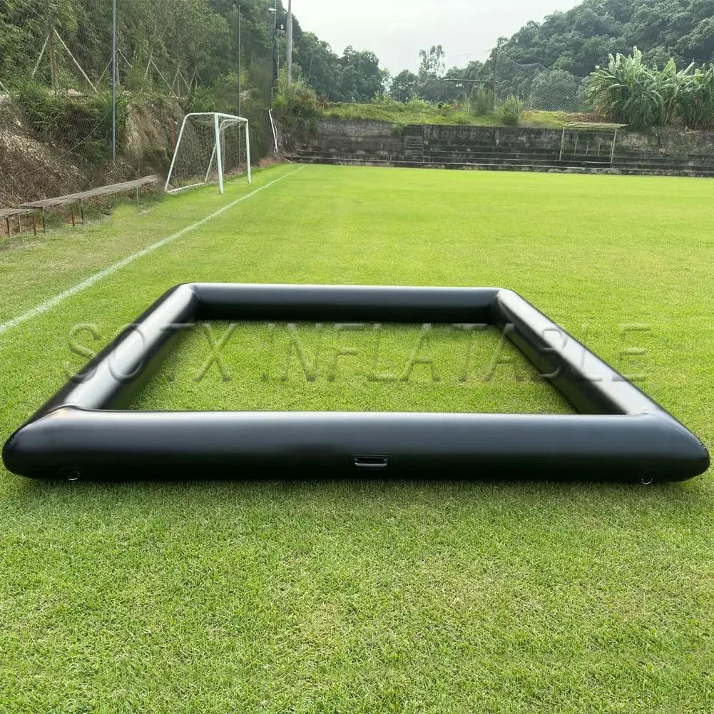 For Fun (Not Included Bumper Cars) Outdoor Soft Play Bumper Car Flooring Inflatable Race Track Inflatable Go Kart Race Tracks