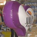 Advertising and Parties Valentine Airblown Inflatable Purple Love Heart Oxford Decoration with Base for