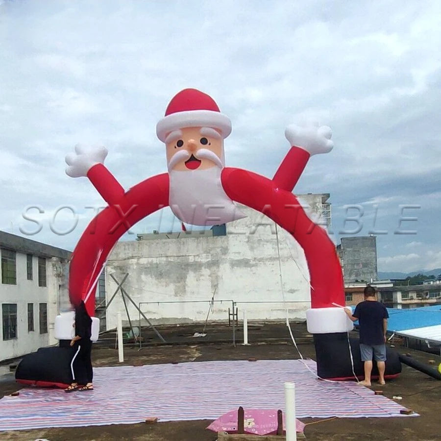 arch for home decor inflatable Christmas event decoration inflatable Santa Claus