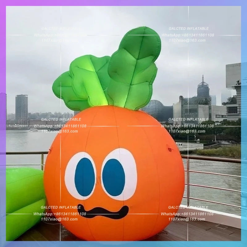 inflatable carrot cute cartoon Factory customize  carrots fruit vegetable shop promotion advertising