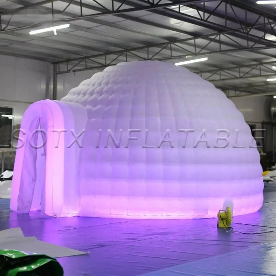 Wedding Party Event Inflatable Igloo Dome Tent Outdoor Inflatable Dome Tent with Blower and Remote Controller for Club